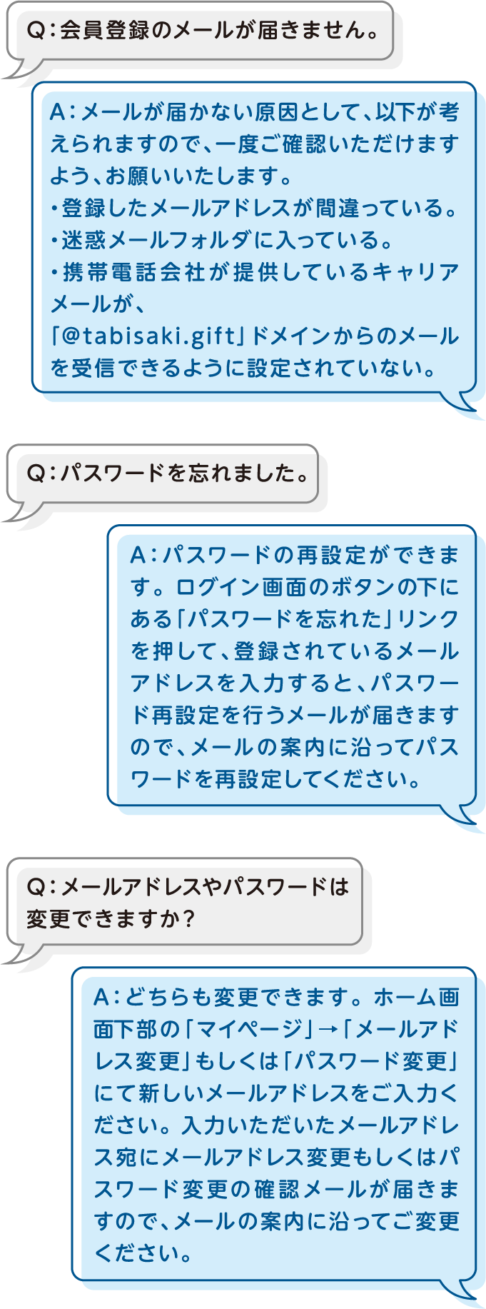 会員登録・ログインについて