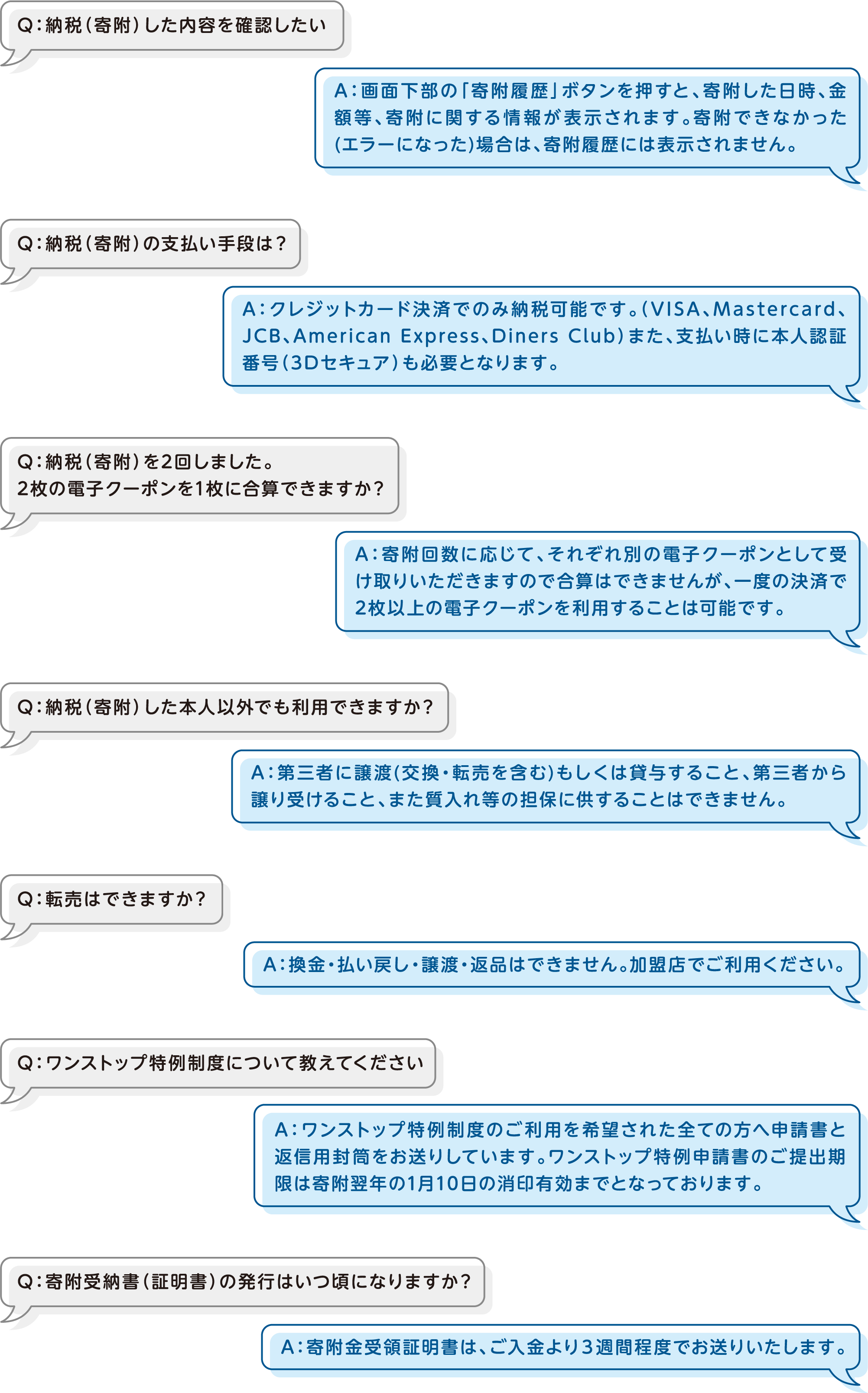 納税（寄附）について